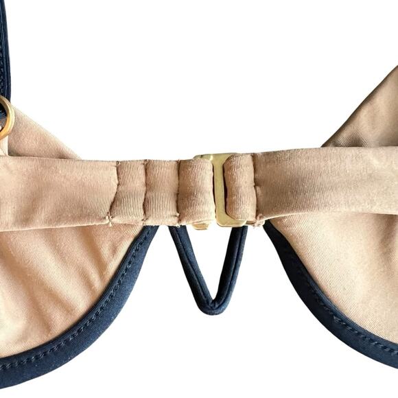 L*Space Women’s Nico Tan Bikini Top Black V Wiring Size Medium - Picture 7 of 10